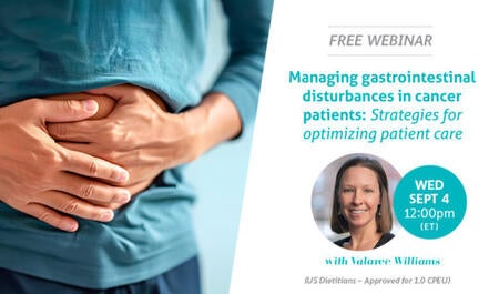 Kostenfreies Webinar: Managing gastrointestinal disturbances in cancer patients